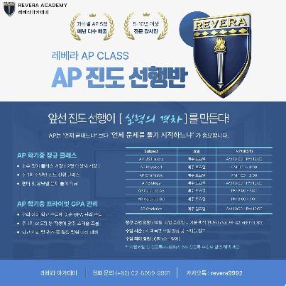 학기중 AP 정규/개인 클래스ㅣ레베라아카데미