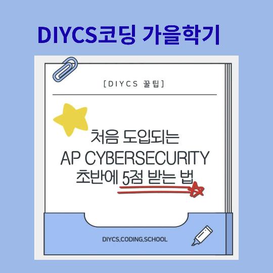 AP Cybersecurity 왜 지금이 기회일까? DIYCS코딩